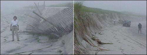 Photo: Island Beach State Park after storm in 2003.