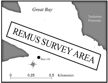 Map of REMUS survey area.