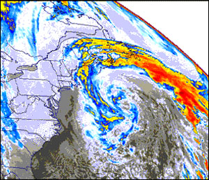 Satellite Image of "The Perfect Storm"