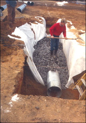Photo: construction of stormwater system.