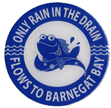 Only Rain in the Drain logo.
