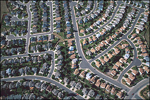 Aerial photo of Denver CO.